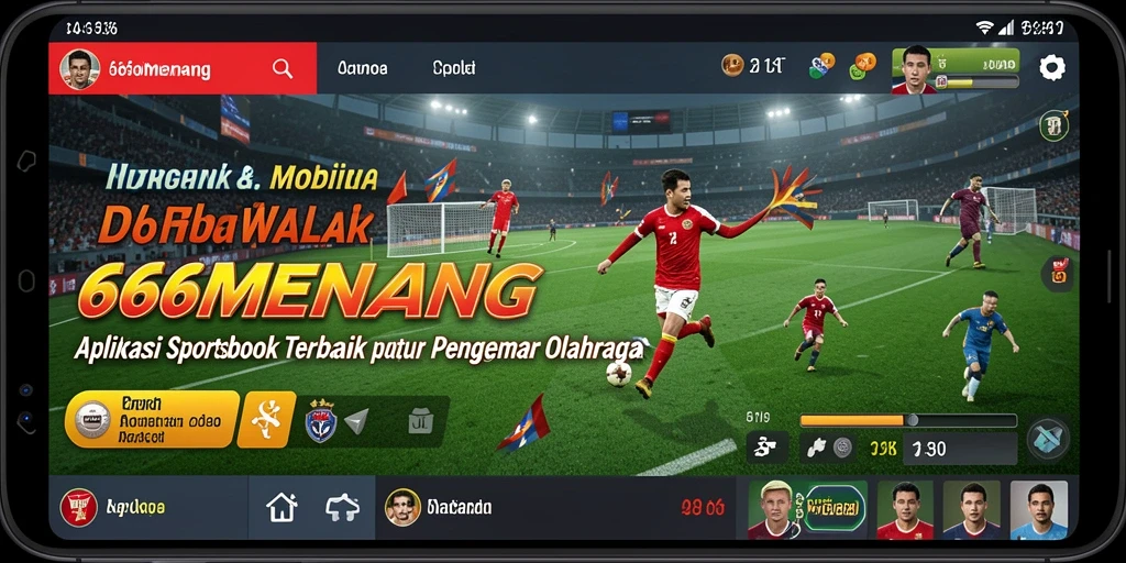 Tampilan gameplay taruhan olahraga di aplikasi 666MENANG.