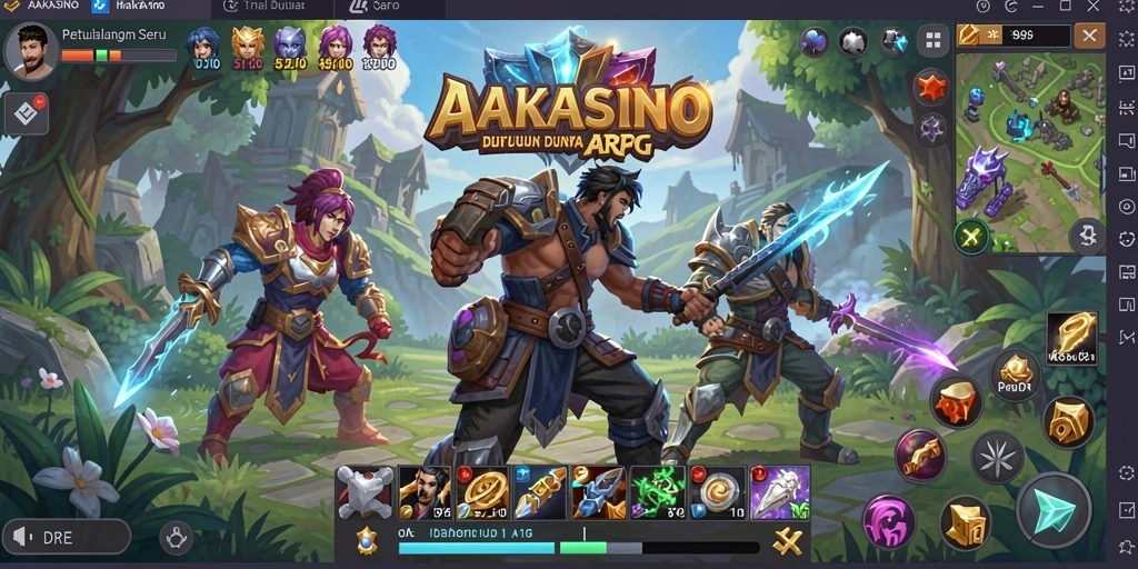 Tampilan gameplay AAKASINO yang seru dan dinamis.