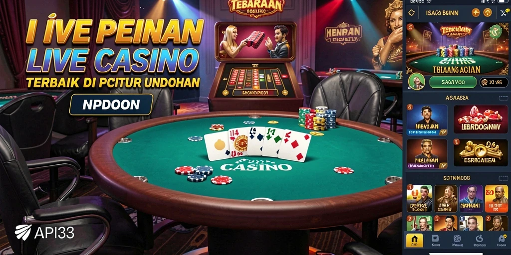 Tampilan gameplay Live Casino yang seru dan interaktif.
