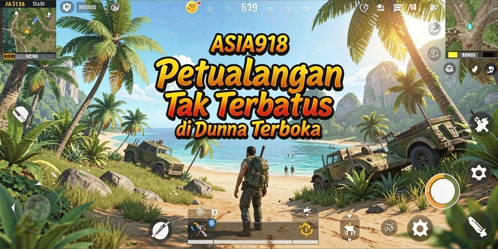 Screenshot ASIA918 menunjukkan aksi eksplorasi dalam dunia terbuka.