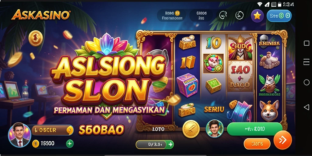 Screenshot gameplay <strong>ASKASINO</strong> yang menampilkan slot yang memukau.