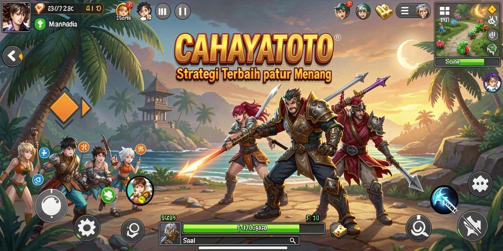 Tampilan gameplay seru di CAHAYATOTO dengan berbagai pilihan strategi.