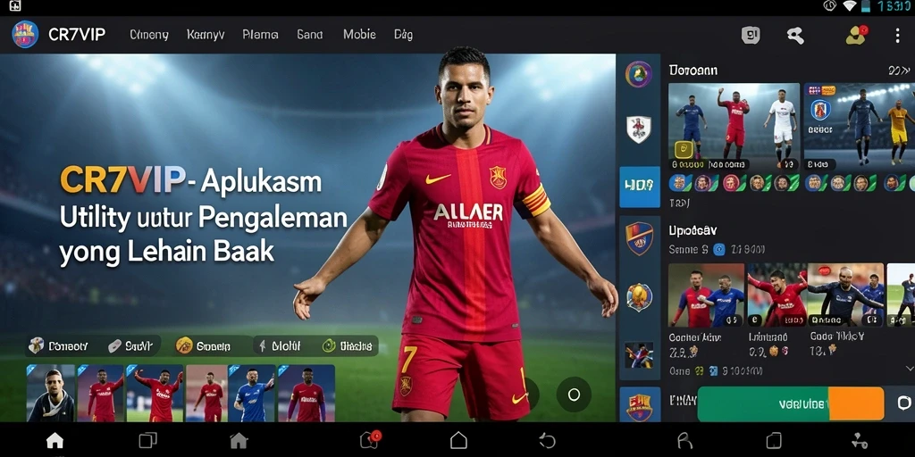 Screenshot CR7VIP menampilkan antarmuka pengguna yang intuitif dan fungsional.