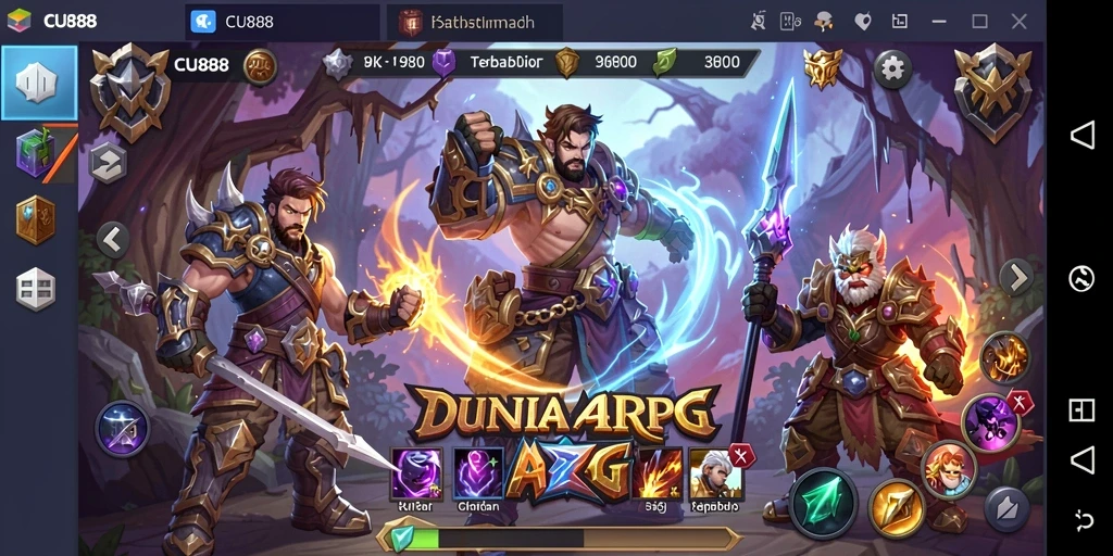Tangkapan layar gameplay CU888 menampilkan aksi tempur yang mendebarkan.