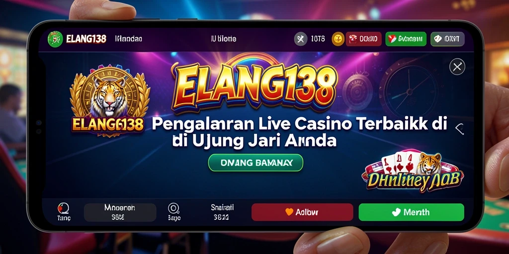Screenshot ELANG138 menampilkan dealer langsung dalam aksi di Live Casino.