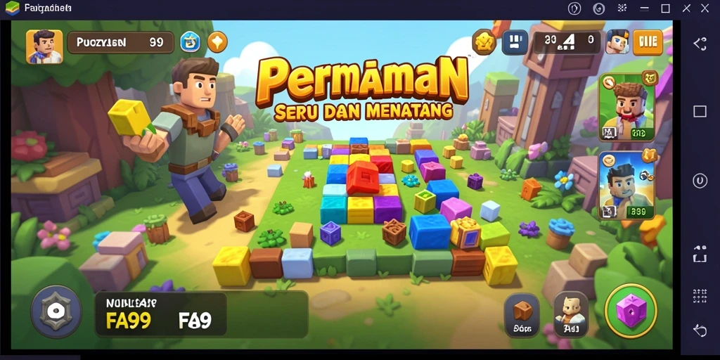 Screenshot gameplay FA99 menampilkan aksi memecahkan teka-teki yang menantang.