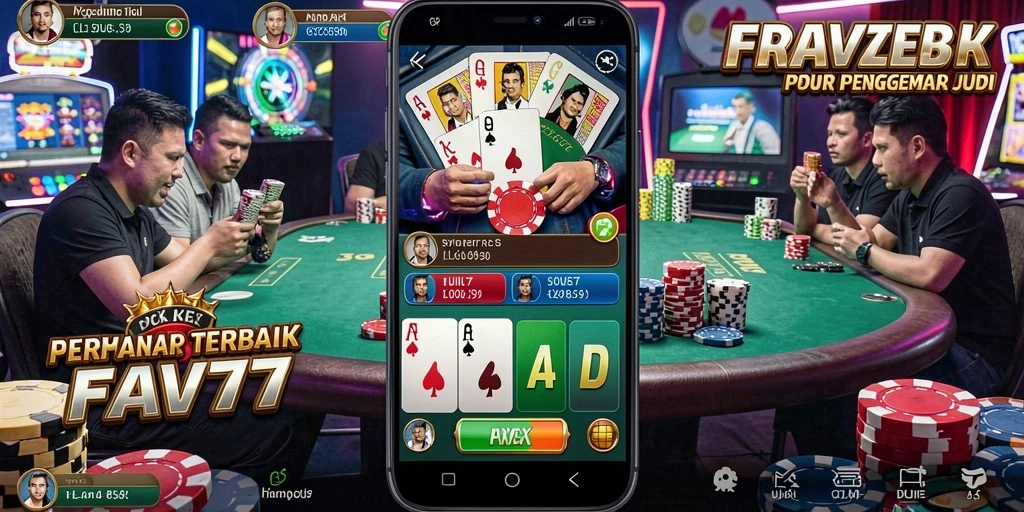 Tampilan antarmuka permainan Poker yang menawan dan interaktif.