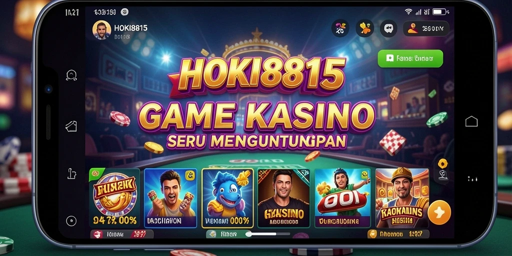 Tampilan menarik dari gameplay HOKI8815 dalam suasana kasino.