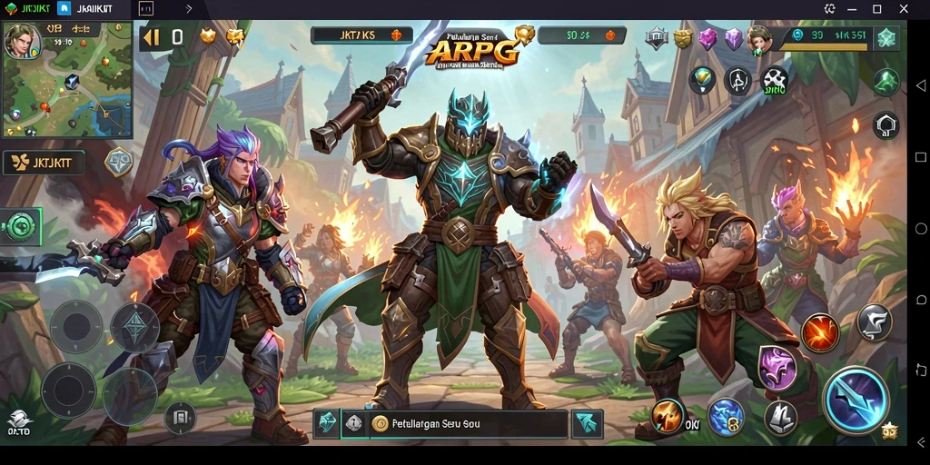 Screenshot gameplay <strong>JKTJKT</strong> menunjukkan aksi pertempuran seru dan grafis menawan.