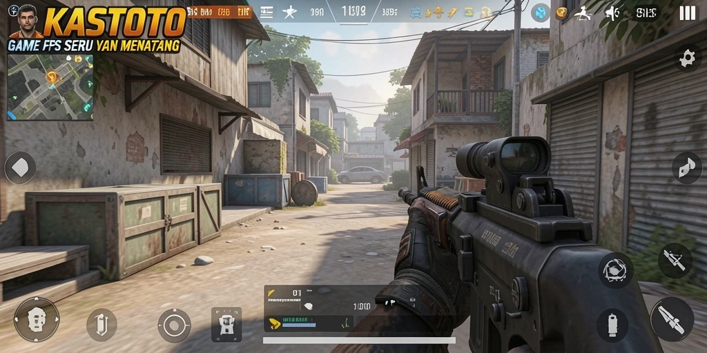Tampilan gameplay KASTOTO yang intens dan menegangkan.