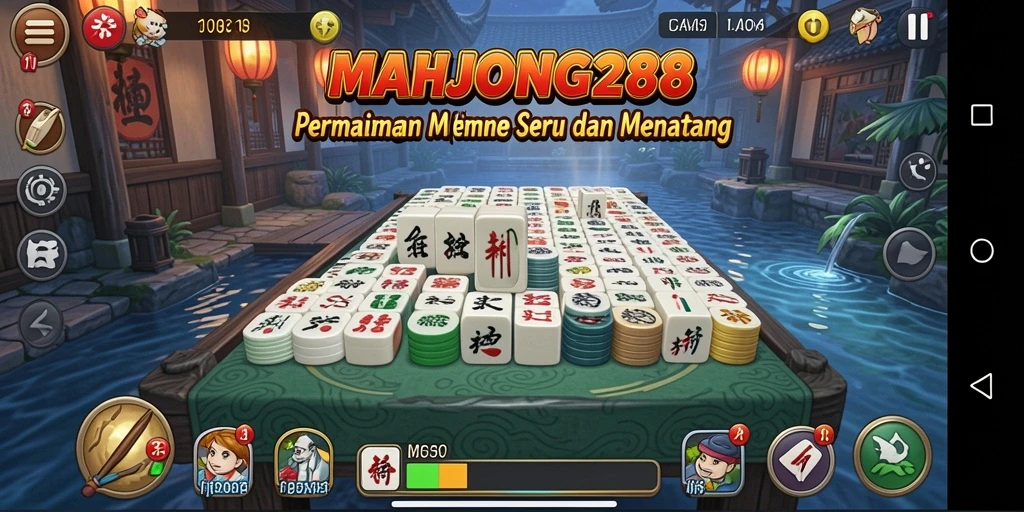 Screenshot gameplay MAHJONG288 menampilkan suasana memancing yang menegangkan.