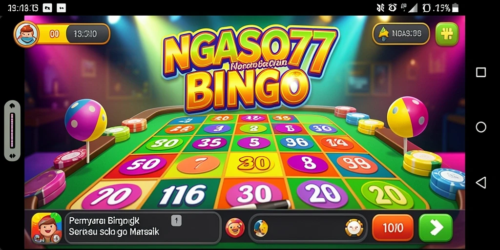 Screenshot gameplay NGASO77 yang menampilkan keseruan bermain Bingo.