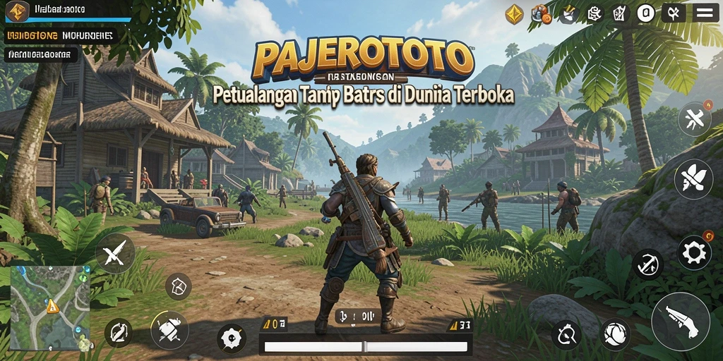 Screenshot PAJEROTOTO menampilkan gameplay yang penuh petualangan di dunia terbuka.