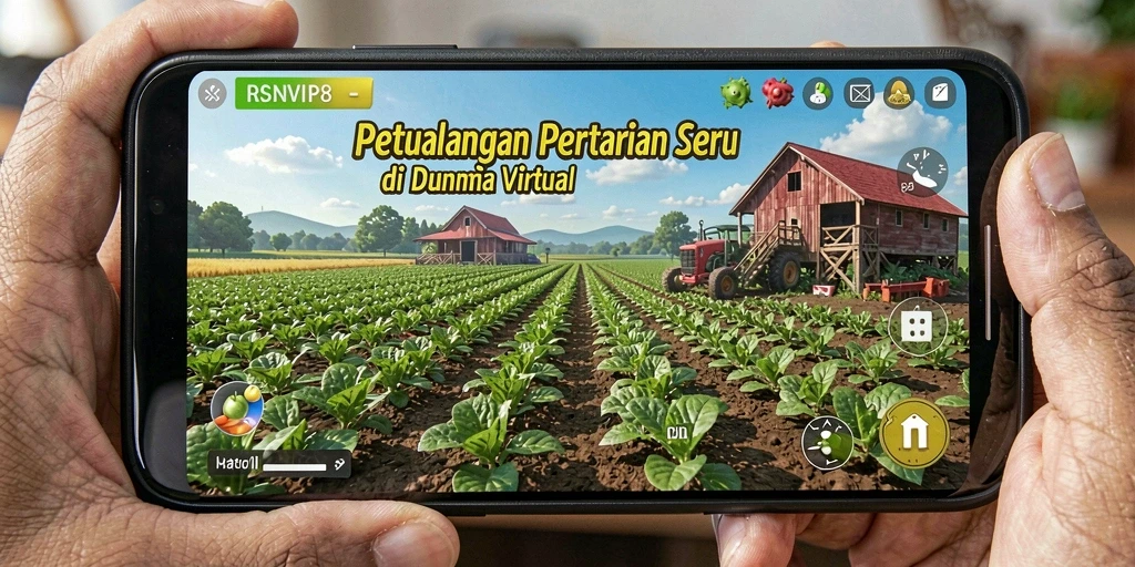 Screenshot gameplay RSNVIP8 menampilkan proses bertani yang menyenangkan dan interaktif.