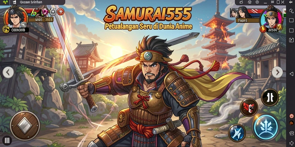 Tampilan gameplay anime yang memukau dan mendalam.