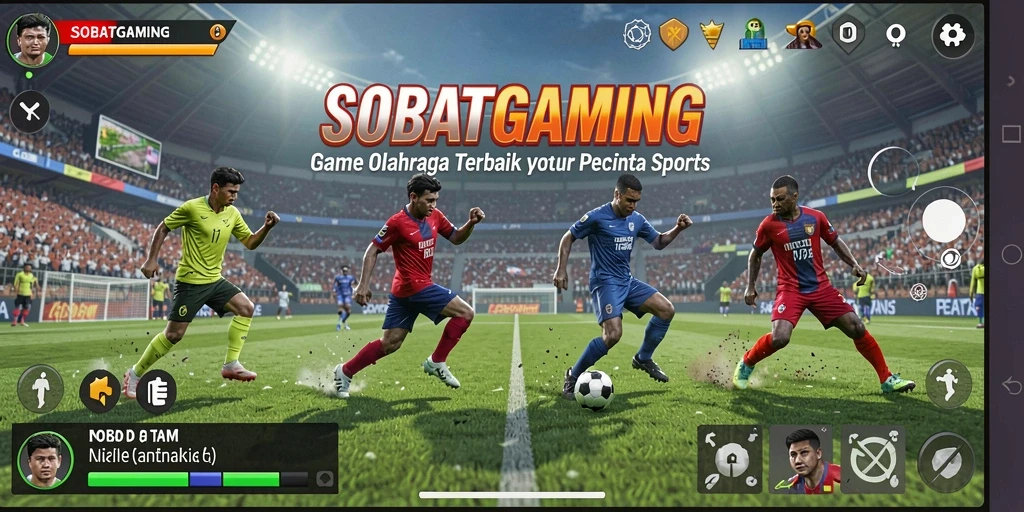 Tampilan gameplay <strong>SOBATGAMING</strong> yang seru dan penuh aksi olahraga.