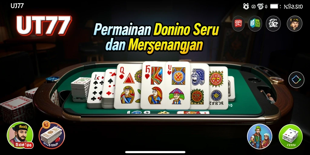 Tampilan gameplay Domino yang seru dan interaktif.