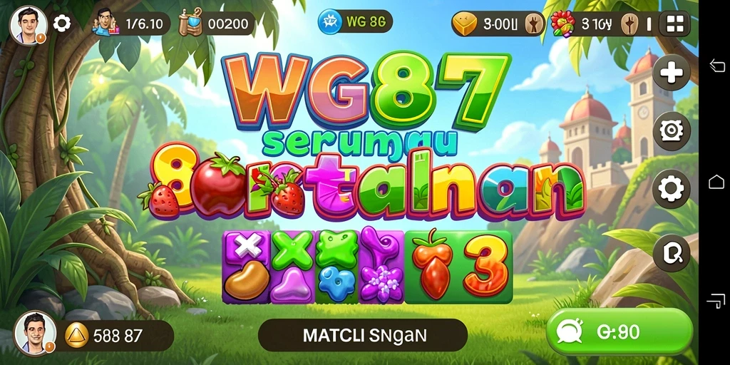 Tampilan gameplay seru dalam WG87, cocok untuk penggemar Match-3.