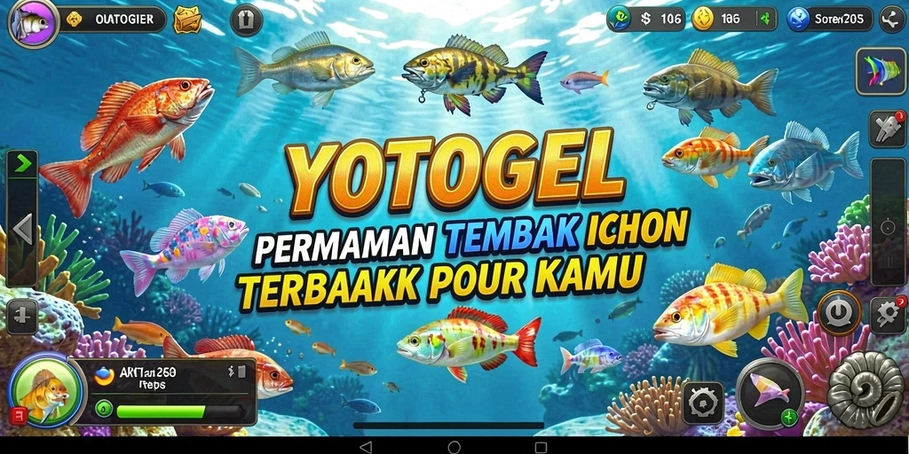 Tampilan menarik dari gameplay YOTOGEL saat menembak ikan.